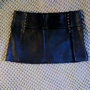 Leather skirt